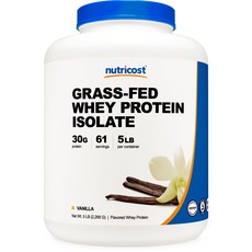 nutricost 乳清分離蛋白粉, 香草, 1入, 2268g