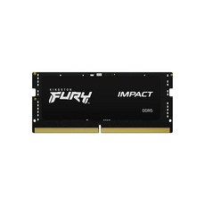 KingstON 온 퓨리 임팩트 64GB (2x32GB) 5600MTs DDR5 CL40 노트북 메모리 2개입 (KF556S40IBK2-64) 128499, 단일 모듈, 16gb