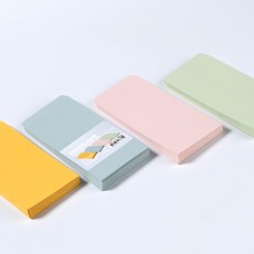 PaperPhant 하이퀄리티지 도톰한 세로형 봉투, 4컬러 엠보싱 색지(레자크) 120g 100매