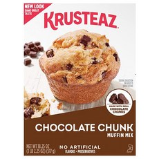 Krusteaz 크루스티즈 머핀 믹스 초콜릿 청크 517.4g(18온스) (1팩), 1개, 517.4g