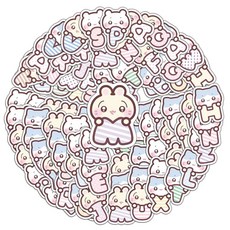 하치와레 스티커 그래피티 다이어리 폰케이스 핸드메이드 스크랩북 감성, 1개, 1개, 1. 78PCS