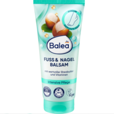 Balea足部指甲修護霜，乳木果油維生素深層滋潤，軟化角質改善粗糙，清爽保濕呵護雙足, 1件, 100ml, 1入