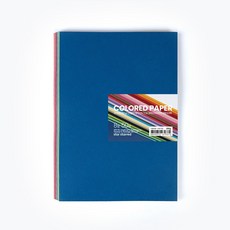 star starred 두꺼운(250g) 25컬러 색지(25 COLORED PAPER), 8절 50매