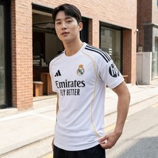 아디다스 레알마드리드 남성 데일리 축구 유니폼 저지 No.1779334