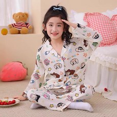 아동 잠옷 캐릭터 주니어 가을 긴팔 초등학생 파자마 잠옷세트