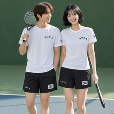 문컬렉션 남녀공용 코리아 아미 ROCA 로카 쿨링 냉감 반팔티 반바지세트