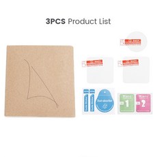 DJI Action 2 용 강화 필름 화면 유리 보호 커버 케이스 보호기 액세서리 렌즈, 3Pcs