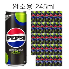 펩시 업소용 콜라 제로슈거 라임향, 245ml, 60개