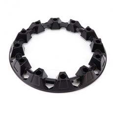 4pcs 10 인치 ATV 트림 허브 보호 장식 범용 차량 모든 지형 플라스틱 커버 바퀴에, 4pcs Bla