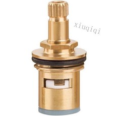 寶貝 通用型水龍頭閥芯 全銅單冷閥芯 陶瓷閥心芯 快開陶瓷軸心 三角閥開關配件 洗衣機水龍頭銅陶瓷閥芯4分, 1個, 4分閥芯（一個裝）