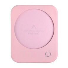 보바가 커피 머그 워머 4시간 자동 차단 컵 3가지 온도 설정으로 사무실 홈 데스크 사용 차 우유 수프 선물용 전기 워머(컵 없음), Pink, Pink