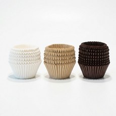 유산지컵 베이킹 백색 갈색 초코 머핀컵 40/45/55mm 200매, 1세트, 백색40mm