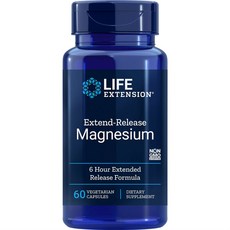 LIFE EXTENSION 緩釋型鎂素食膠囊, 60顆, 1罐