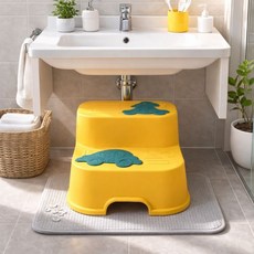 2단 미니계단 욕실 발디딤대 간이의자 보조스툴, 스툴 (핑크), 1개