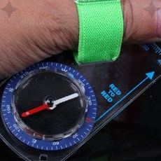 손목 착용형 방향 측정 도구 등산 트레킹 야외활동 길찾기 휴대용 나침반 장비, 상세페이지 참조, 1개
