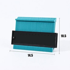 기 절단 도구 카펫 3PCS 1 세라믹 템플릿 타일 마킹 타일링 프로필 게 라인 모양 윤곽, 3) 1 PCS - 5 Inch Green