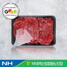 부여축협 굿뜨래 한우 불고기 600g(설도/우둔/사태/앞다리/목심 중 랜덤발송) / 산지직송, 600g, 1개