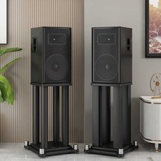 스피커스탠드 오디오선반 스피커받침대 책장 철제 기둥 앰프 우퍼, 검정 사각 기둥 40x45x70, 12. 검정 사각 기둥 40x45x70