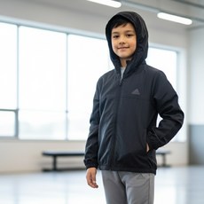 [매장정품/소량입고] 아디다스 키즈 주니어 가벼운 바람막이 윈드브래이커 재킷 : IN2841