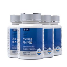 BSF 프리미엄 매스틱정 HACCP 인증 600mg x 90정, 54g, 4개