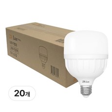 닥터룩스 고용량 LED 전구 T램프 30W, 20개