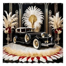 FunnyTREE 트리 ELEG 레그ant RoaRING 링 반지 20'S Ivory Shower Curtain 72\"x72\" (Hooks Not Included) - EASY