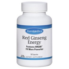 EuroMedica 紅參能量膠囊, 1個, 30 件
