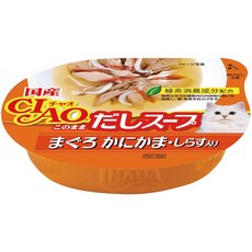 CIAO 湯罐 鮪魚 蟹肉 小魚 鰹魚, 1個, CIAO原湯杯 52號*24, 60g, 鮪魚, 蟹肉, 小魚, 鰹魚