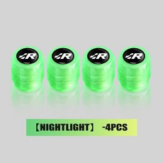 자동차 발광 타이어 밸브 캡 휠 노즐 야간, 1. 4PCS, 1개