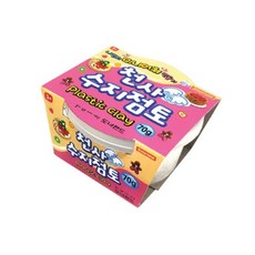 천사수지점토 흰색70g 촉감놀이 도너랜드 취미활동