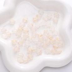 별모양비즈 액세서리 부자재 키링 DIY 화려한 스타 구슬 수제 헤어핀 목걸이 팔찌 재료, E. 청명(50pcs)