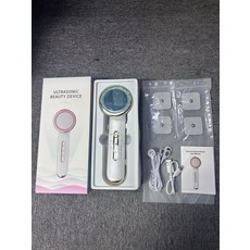 射頻纖體儀 家用 減肚子 塑形 推脂機 爆脂儀 身體按摩 美容儀 導入儀, 一台, 白色(英文版)