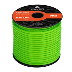 나일론 파라코드 4mm 9가닥 타입 III 30m 텐트 로프 캠핑 로프, 네온 그린