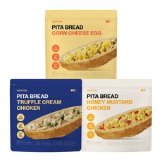 그로서리서울 피타브레드 3종 혼합 480g 3봉(12개입) 각 1봉, 3개