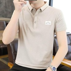 2026男士夏季Polo衫 短袖休閒衫 條紋翻領T恤 輕薄透氣 韓版修身