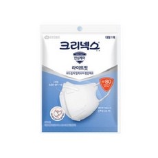 크리넥스 입체형 마스크 대형 KF80, 1개입, 80개, ALL WHITE 백색