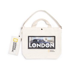 NATIONALGEOGRAPHIC N225ATO580 시티 에코백 LONDON IVORY