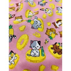 3色鳳梨罐頭貓玩具 (棉麻布) 台灣製 貓咪互動玩樂，安全耐用, 1個, 粉