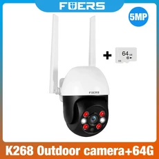 FUERS G64B DIY 4.3 인치 TFT 스크린 와이파이 4G 투야 스마트 홈 보안 온도 디스플레이 433MHz 제어, 02 AU 플러그, 01 빠른  Mainland, 09 Outdoor Cam With 64G