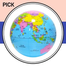 지구본 풍선 대형 40cm 컬러룬 만들기 아동 교육 커머스픽301