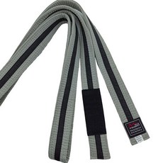 브라질 Jiu Jitsu 청소년 어린이 이하 벨트 시스템, 그레이블랙 스트랩 - 자수 있음, 기본 모델명/품번