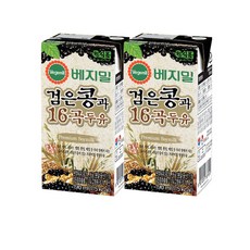 베지밀 검은콩과16곡 두유 190ml x 24팩, 24개