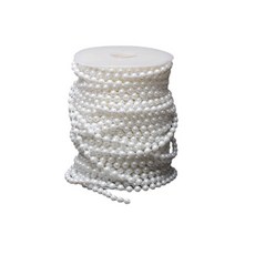 珍珠鏈條 花束裝飾 DIY手工材料 花店資材 乾燥花拍照道具, 1個, 一整卷17米