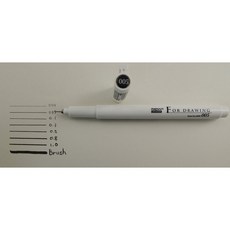 日本UCHIDA耐水性代針筆#4600，進口製圖筆/繪圖筆/水性筆，美術描邊筆，精準耐用, 1個, 0.05/耐水性代用針筆