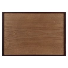 [한스마레] 우드트레이 사각 나무쟁반 심플스타일 회사 식당 카페 (아이보리/브라운/블랙/투톤다담) 4color, 다담_투톤, 1개