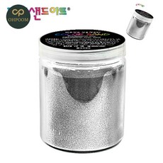 [픽커] 유아놀이완구 유아놀이교구 아기놀이완구 샌드 아트 전용 반짝이 색모래 150g 은펄