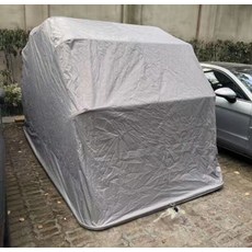 반자동 바이크반 방수커버 캔버스 아연도금 스테인리스, 실버 긴 3.3m 폭 1.8m 1.9m, 기본 모델명/품번