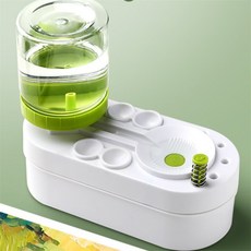 도메라스토어 물 교체되는 붓세척 물통 팔레트형 도메라스토어 미술파렛트물감통