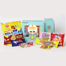 어린이날 단체 종합과자 선물세트 간식 꾸러미 답례품 구디백 민트 과자박스, 1세트, A세트