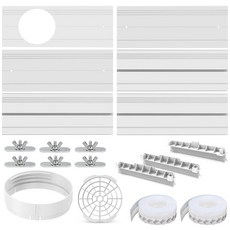Portable Air conditioner Door Vent Kit AC Window Vent Seal Kit Suitable for 5.9” AC Exhaust Hose